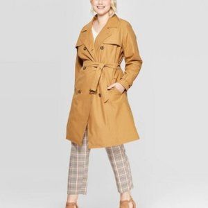 Women's Plus Size Trench Coat - Ava & Viv